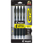 Pilot 31254 G2-1 Retractable Gel Rollerball, Bold, Black 4pk