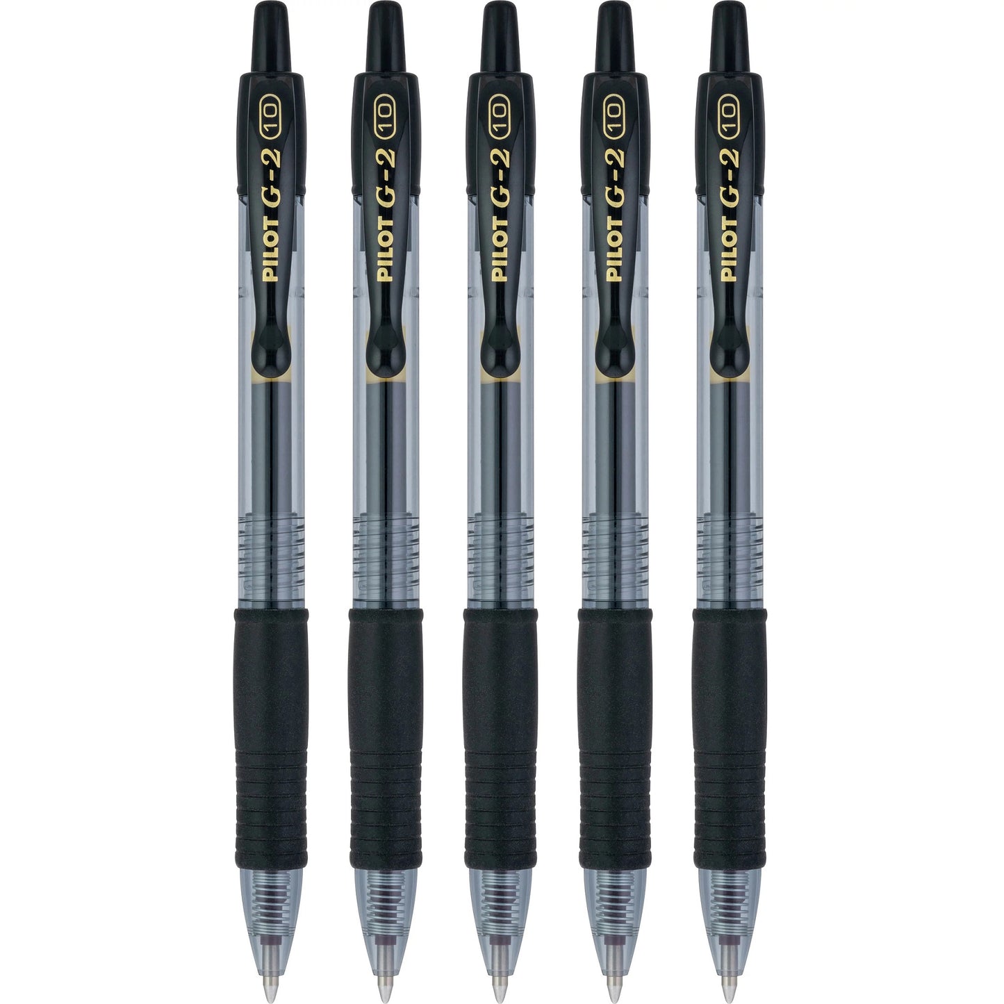 Pilot 31303 G2-1 Retractable Gel Rollerball, Bold, Black 5pk