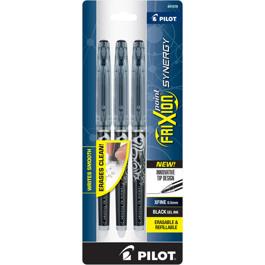 Pilot Frixion Point 3 Pack Blk