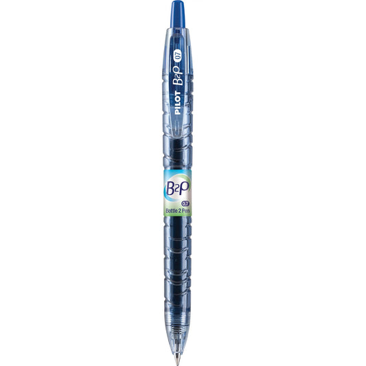 Pilot B2P Begreen Retractable Gel, Fine Point, Blue