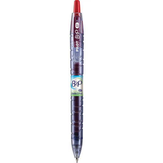 Pilot B2P Begreen Retractable Gel, Fine Point, Red