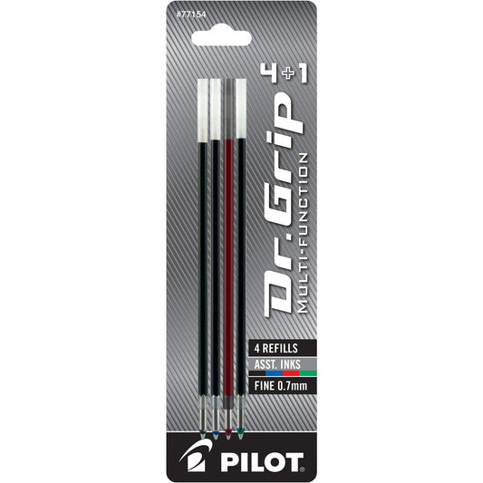 Pilot 77154 DR. GRIP 4+1 REFILL ASST F 4PK