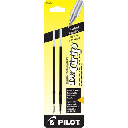 Pilot 77210 BRFS2 Dr. Grip Retractable Ball-Point Refill, Fine, Black