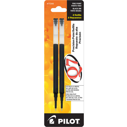 Pilot 77245 BGN7R Q7 Needle Point Gel Ink Refills, Black