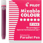 Pilot Parallel Pen Ink Refills for Calligraphy Pens, 6 Cartriges/Pack[Pink,2 Pack]