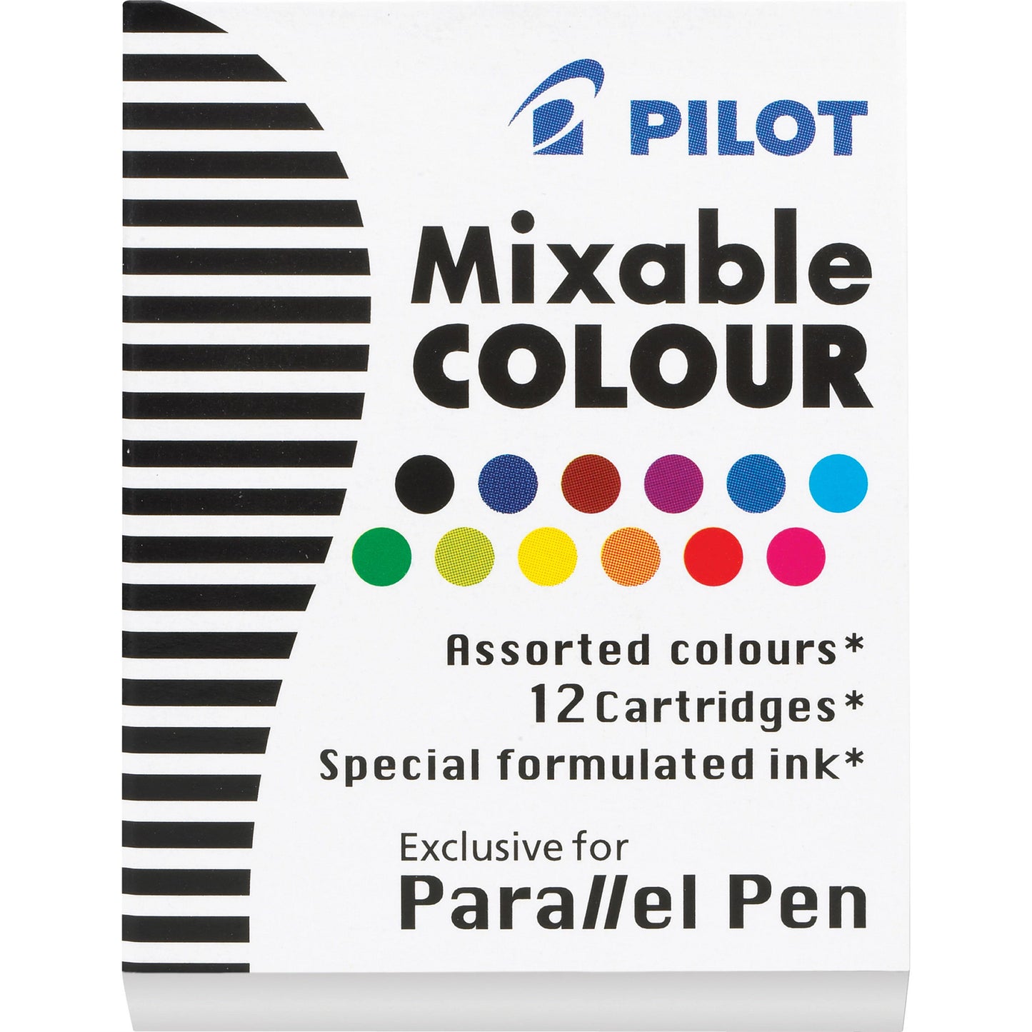 Pilot Icp31 Parallel Pen Refill - 12 Color Assortment