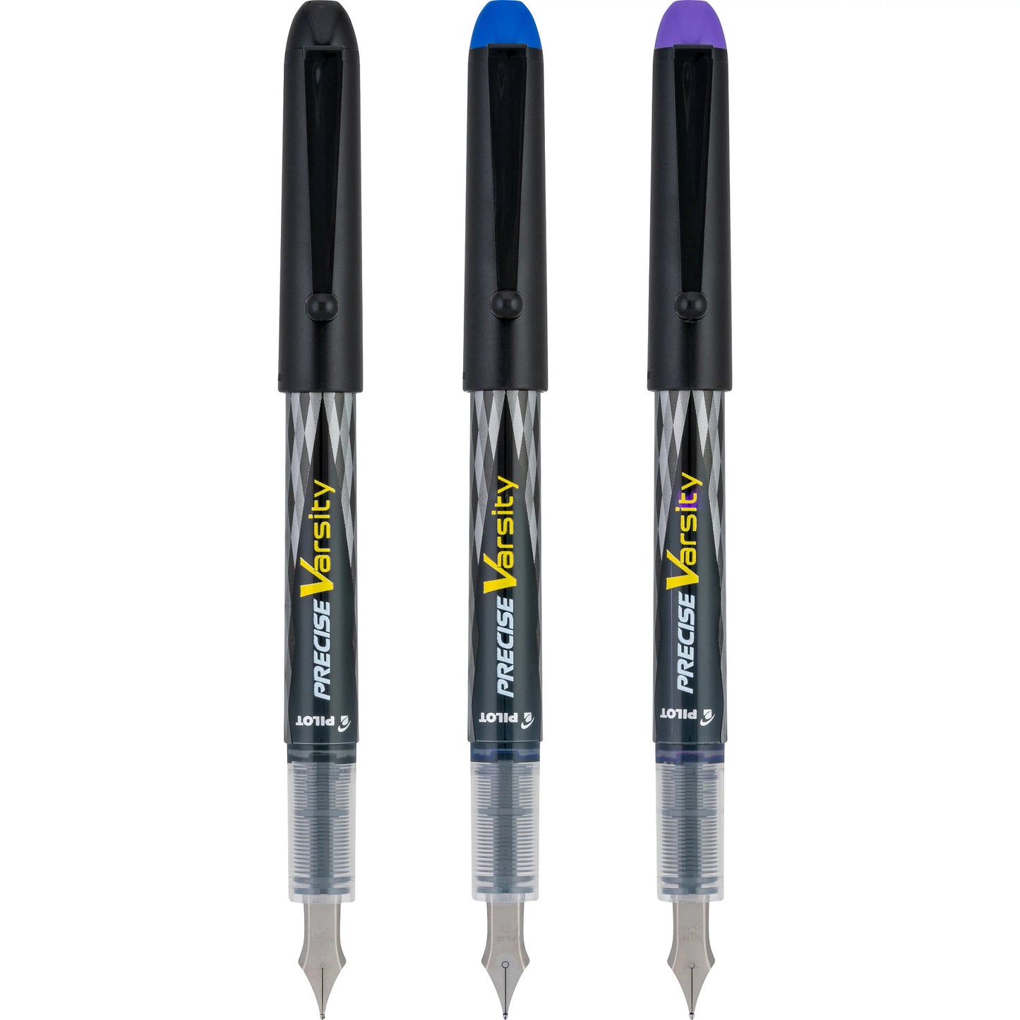Pilot 90022 SV-4B Varsity Fountain Pens, Disposable, Assorted 3/pk  Pouch