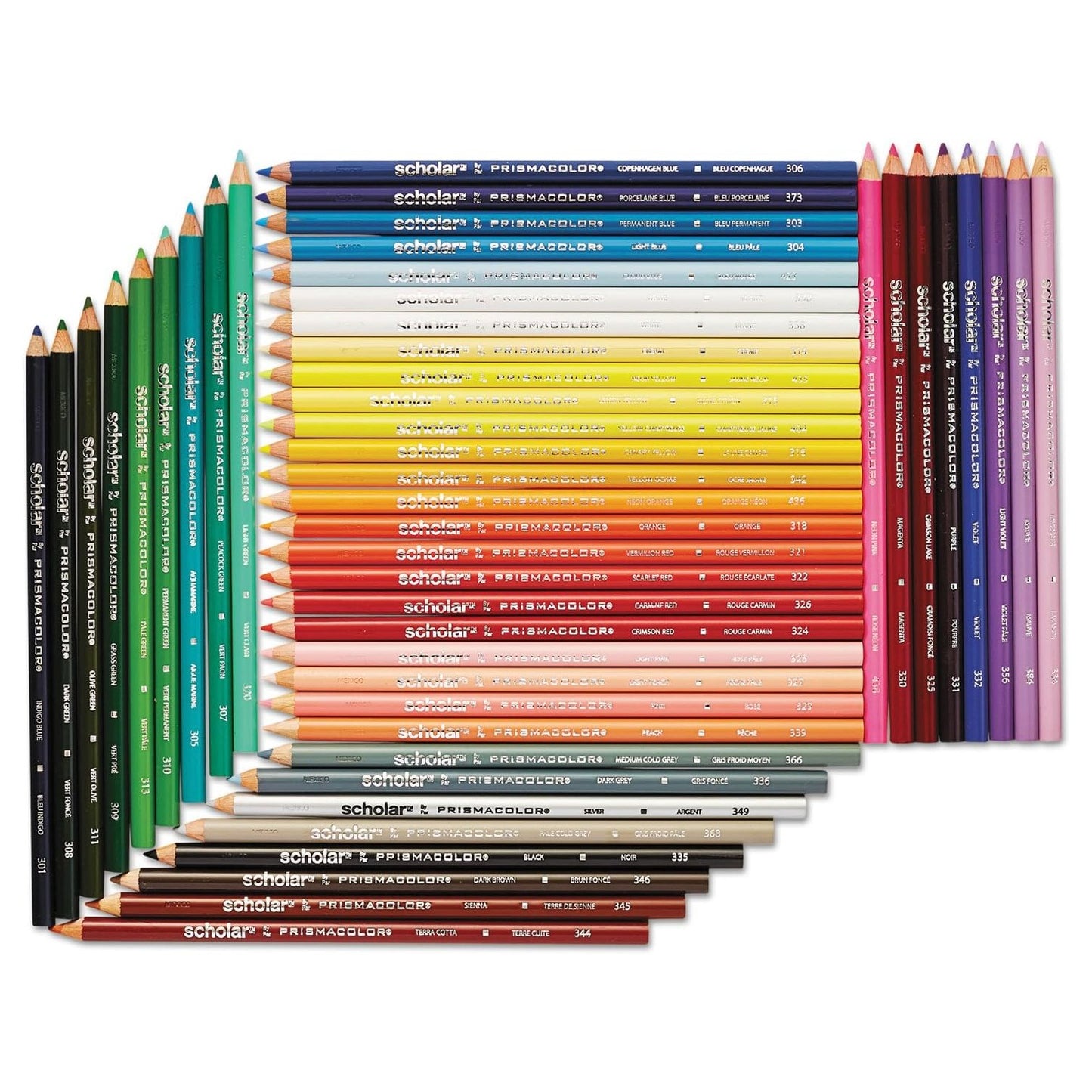 PrismaColor 92807 Scholar Pencil 48 Color Set