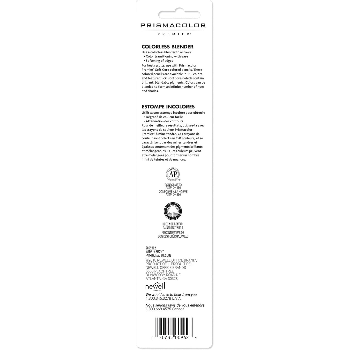 Prismacolor Colorless Blender Pencils, 2 Pencils per Pack (962)[1 Pack]