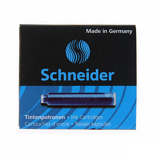 SCHNEIDER INK CARTRIDGE,6 CARTRIDGES/BOX, BLUE