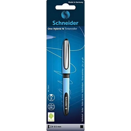 SCHNEIDER ONE HYBRID N, 0.5MM , ROLLERBALL, BLISTER PACK, 1 X BLACK