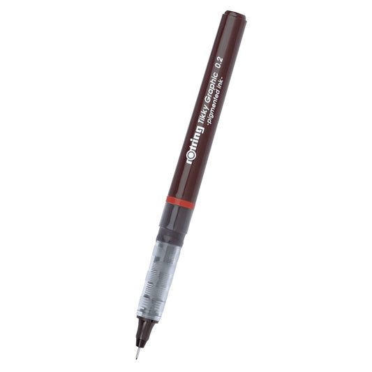 Rotring Tikky GRP Fibre Tip BRGND 0.2 Black TK12 (V14)