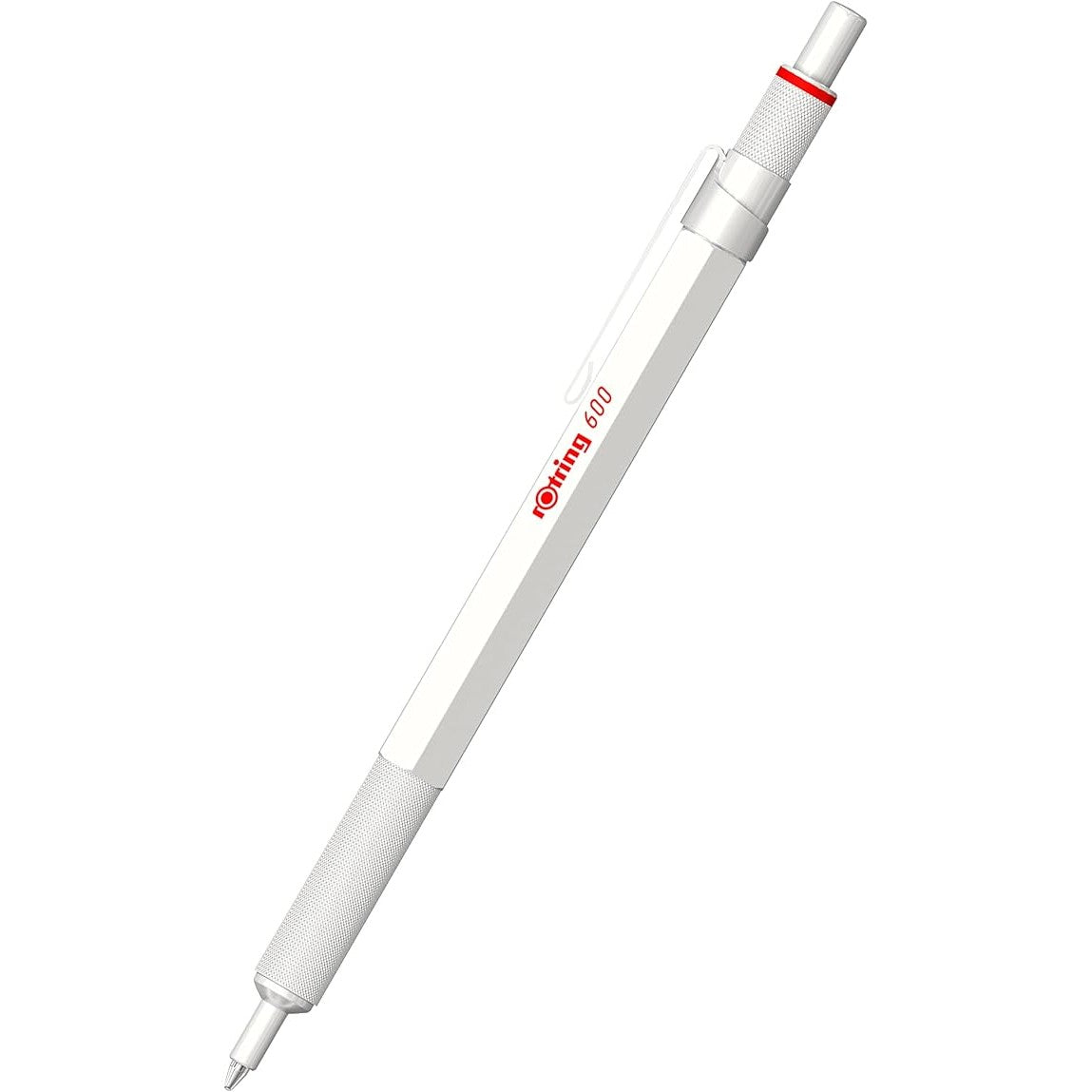 Rotring 600 PRL White Ball Point Pen M. Black GB1