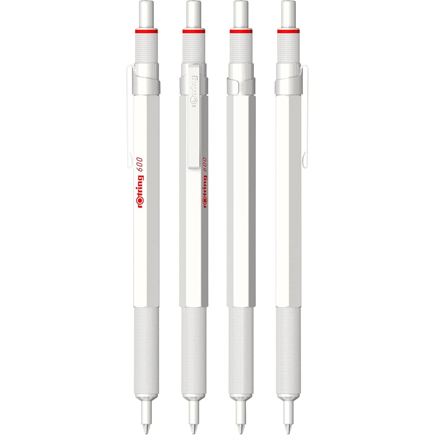 Rotring 600 PRL White Ball Point Pen M. Black GB1