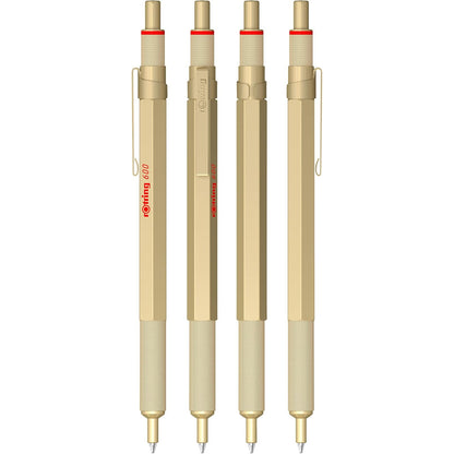 Rotring 600 Gold Ball Point Pen M. Black GB1