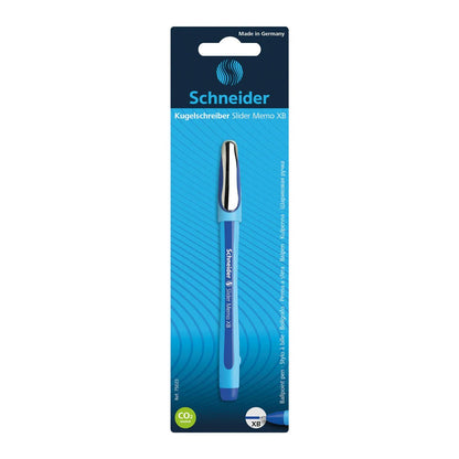 SCHNEIDER SLIDER MEMO, BALLPOINT PEN, BLISTER PACK, 1 X BLUE XB