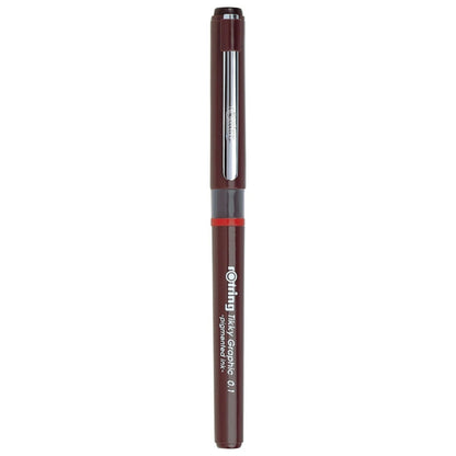 Rotring Tikky GRP Fibre Tip BRGND 0.1 Black TK12 (V14)