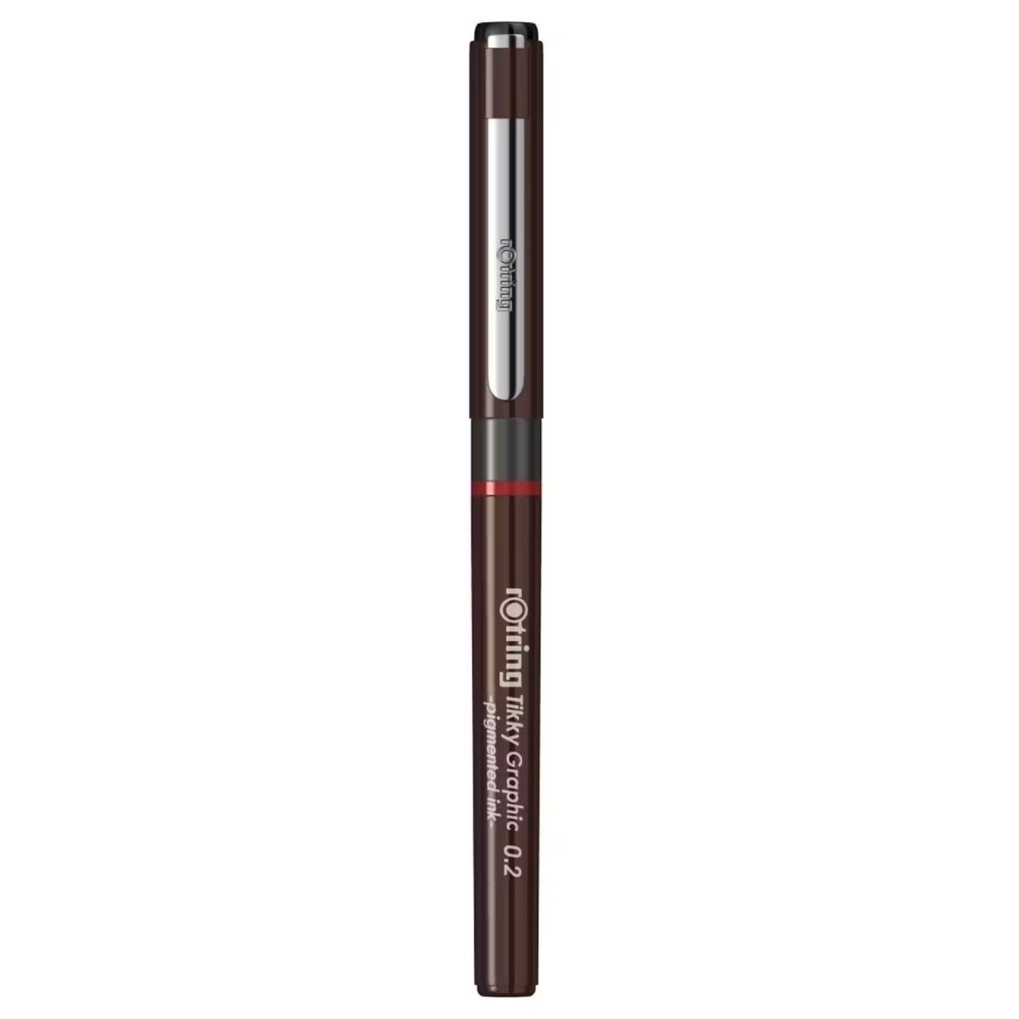 Rotring Tikky GRP Fibre Tip BRGND 0.2 Black TK12 (V14)