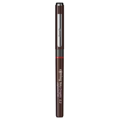 Rotring Tikky GRP Fibre Tip BRGND 0.2 Black TK12 (V14)