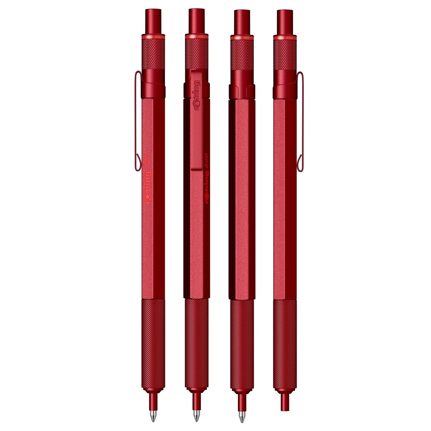 Rotring 600 Red Ball Point Pen M Black GB