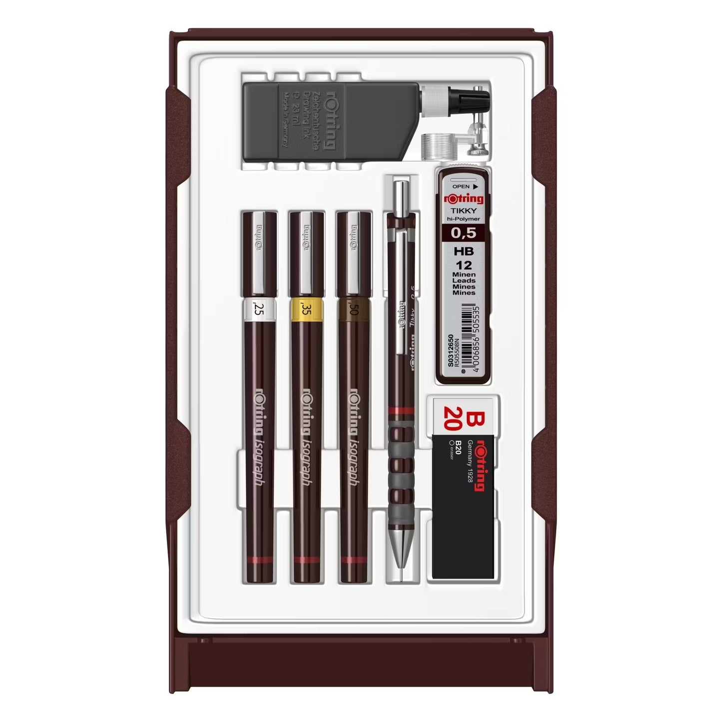Rotring Isograph Technical .25 .35 .5 C SET 3 1