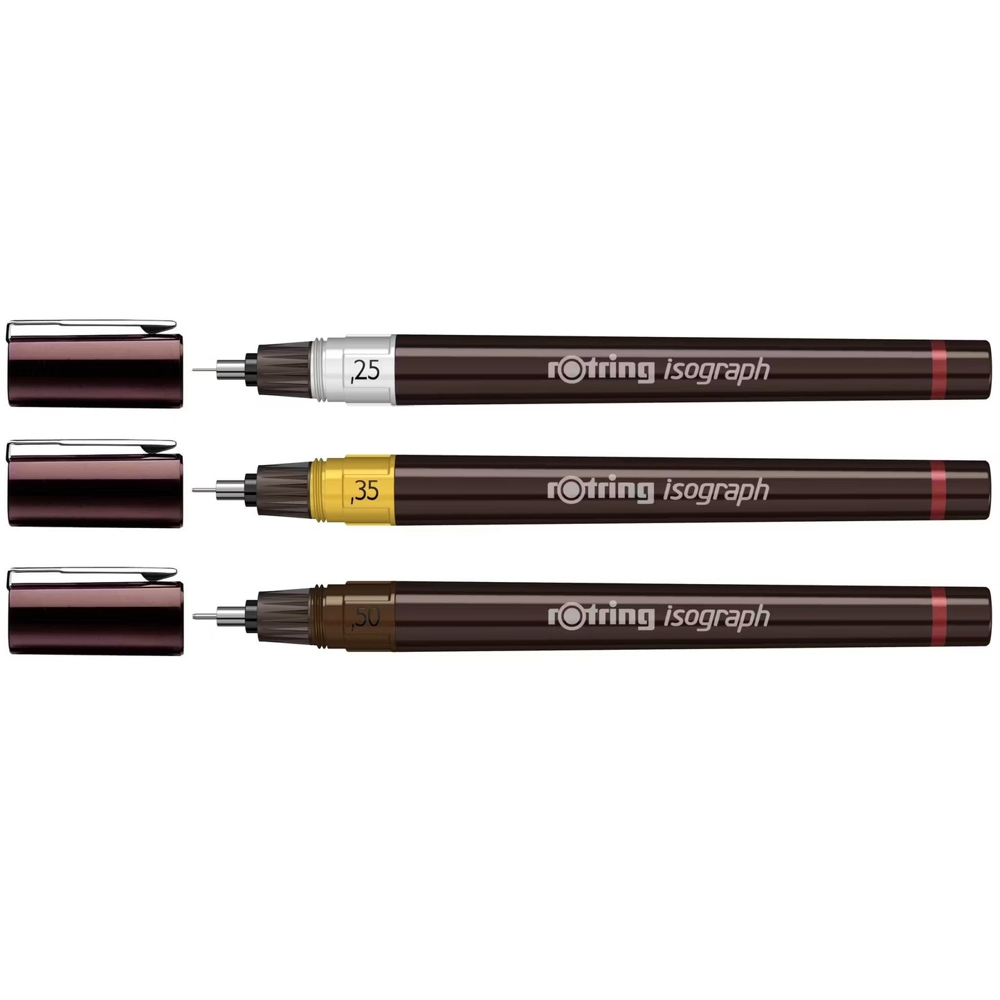 Rotring Isograph Technical .25 .35 .5 C SET 3 1