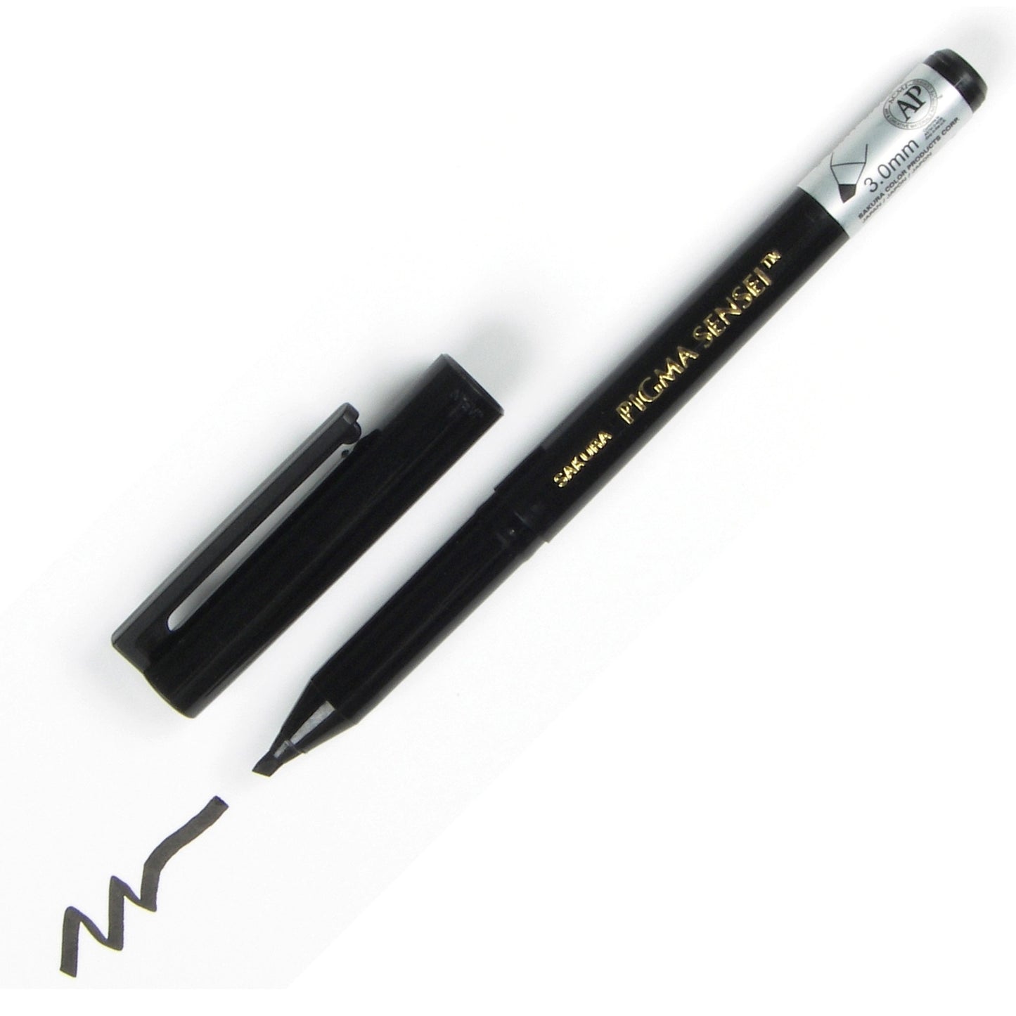 Sakura 39568 Pigma Sensei C30 Pen, 3.0 mm Chisel tip - Black