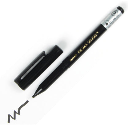 Sakura 39568 Pigma Sensei C30 Pen, 3.0 mm Chisel tip - Black