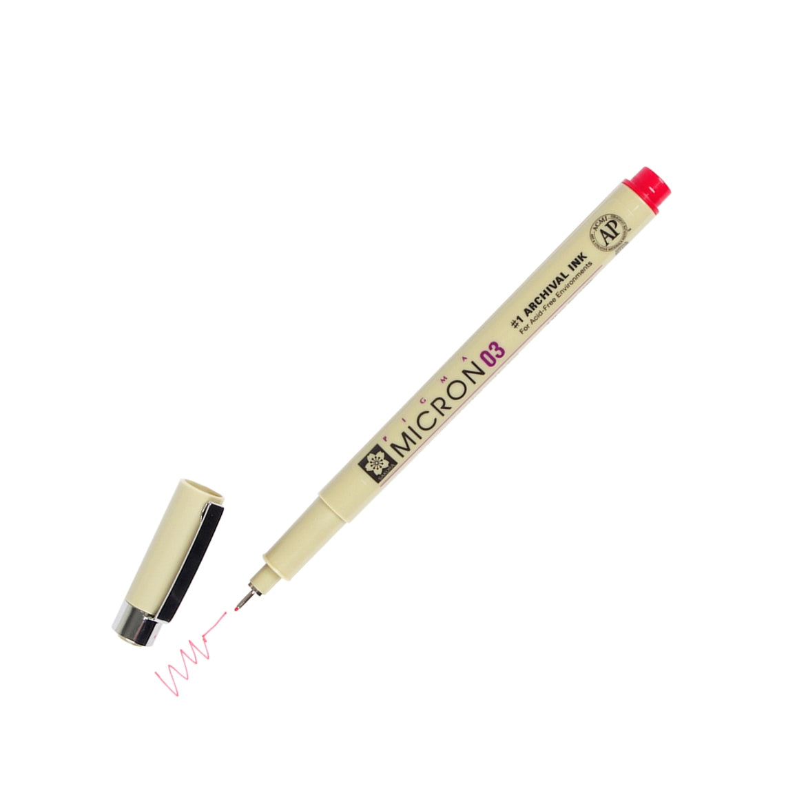 Sakura XSDK03-19 Pigma Micron Pen 0.35mm-Red