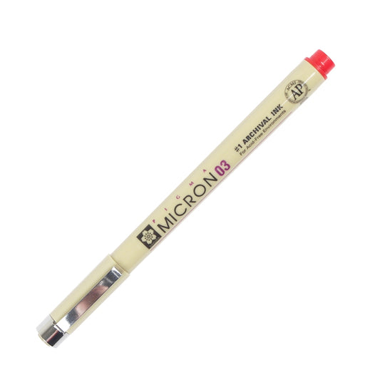 Sakura XSDK03-19 Pigma Micron Pen 0.35mm-Red
