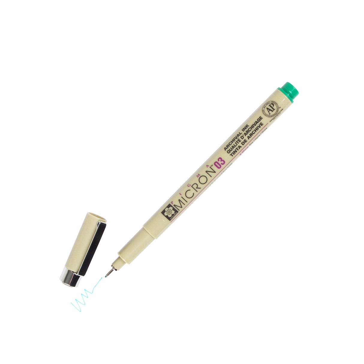 Sakura XSDK03-29 Pigma Micron Pen 0.35mm-Green