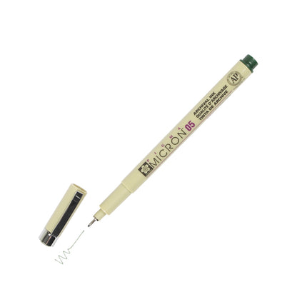 Sakura XSDK05-230 Pigma Micron Pen 0.45mm-Hunter Green