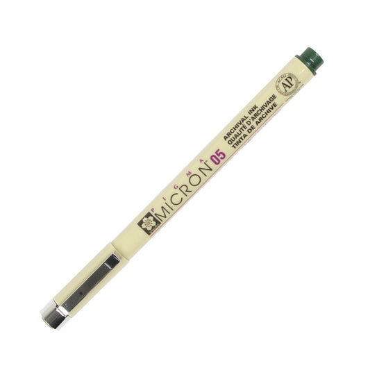 Sakura XSDK05-230 Pigma Micron Pen 0.45mm-Hunter Green