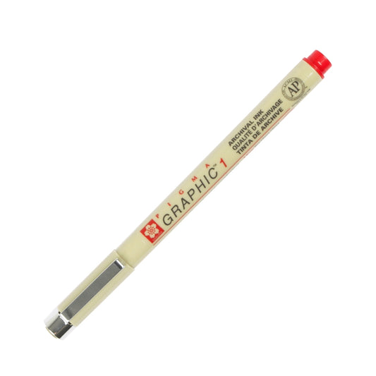 Sakura XSDK1-19 Pigma Graphic 1mm-Red