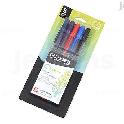Sakura 37461 Gelly Roll Classic 08 Medium 5-Piece  Set,  Asst Colors