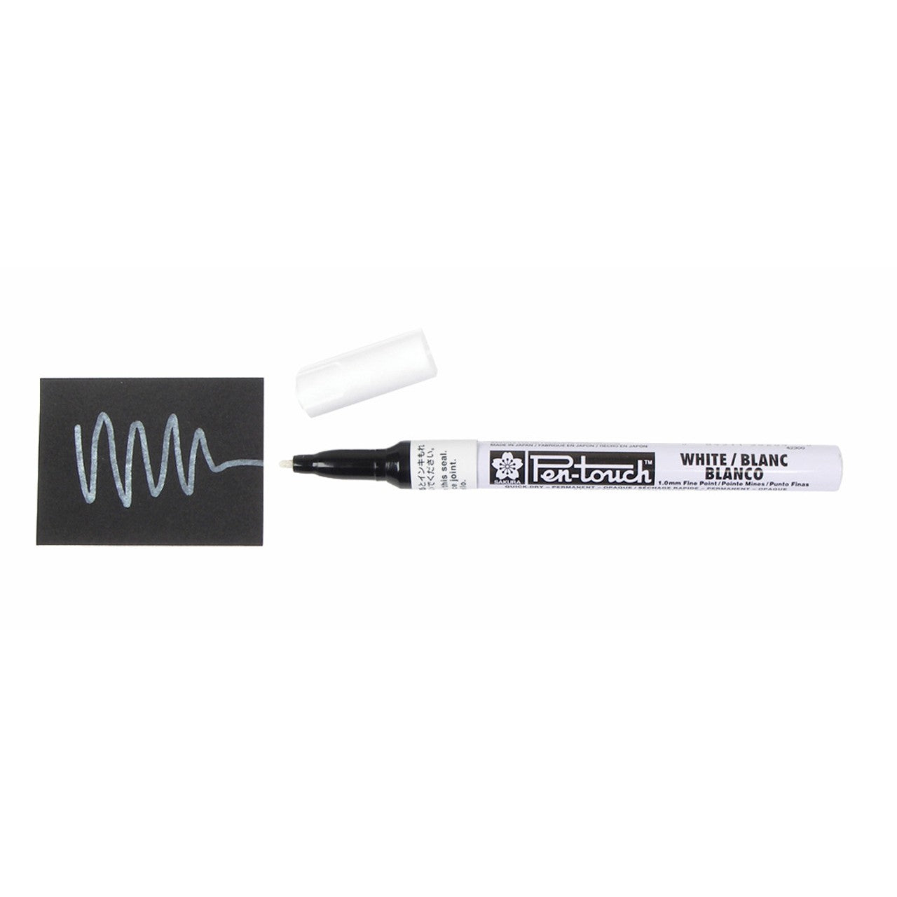 Sakura 42300 Pentouch, Fine-White 1.0mm