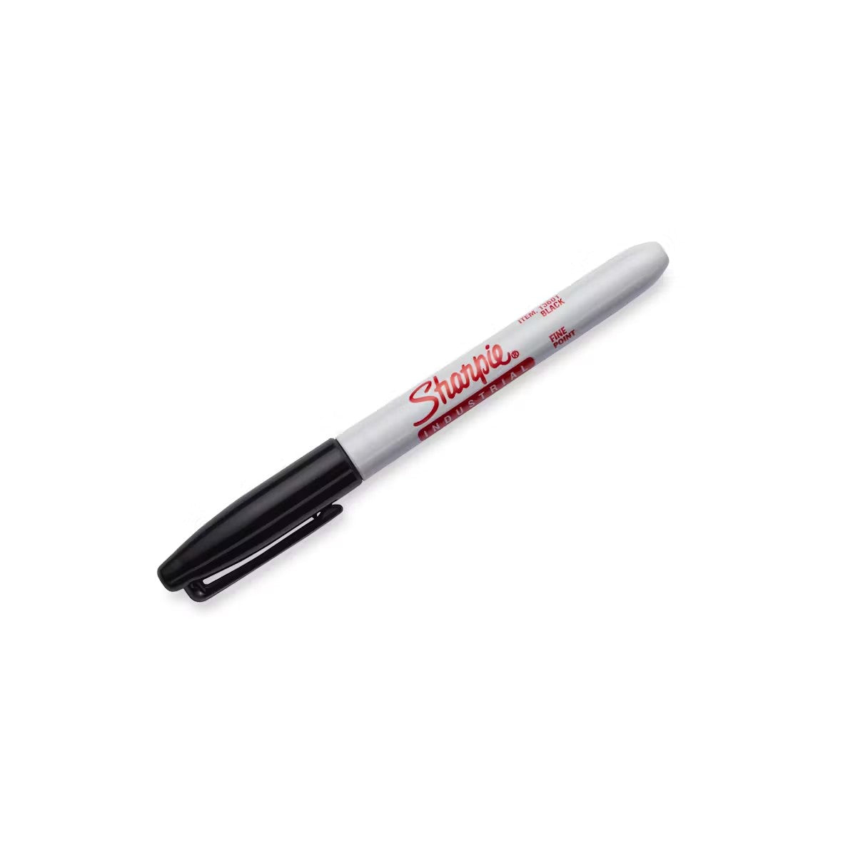 Sharpie 13763PPIndustrial Pro Permanent Marker, Fine Point, Black Ink, Pack of 3