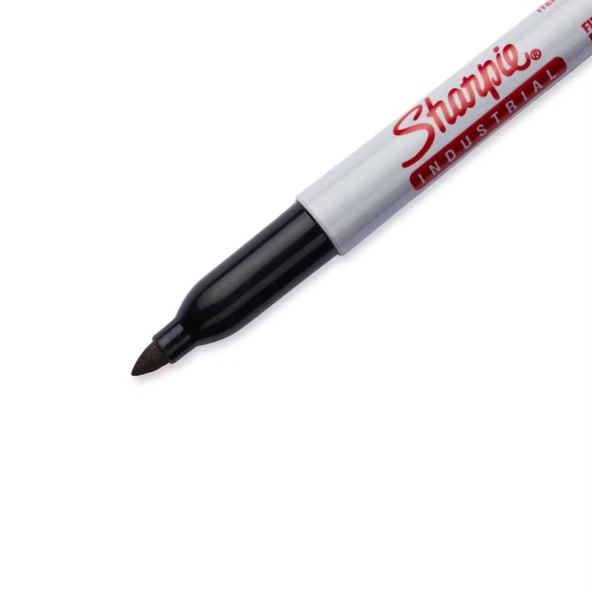 Sharpie 13763PPIndustrial Pro Permanent Marker, Fine Point, Black Ink, Pack of 3