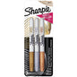 Sharpie 1823815 Metallic Fine Pnt Permanent Marker, 1 Silver, 1 Bronze & 1 Gold Markers
