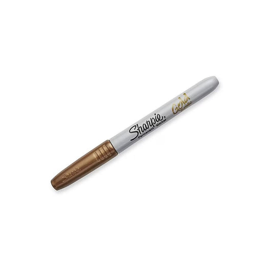 Sharpie 1823889 Fine Pt Perm Marker, Metallic Gold
