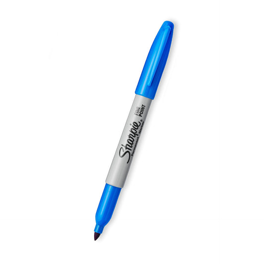 Sharpie 1927240 Fine Pt Perm Marker, Techno Blue