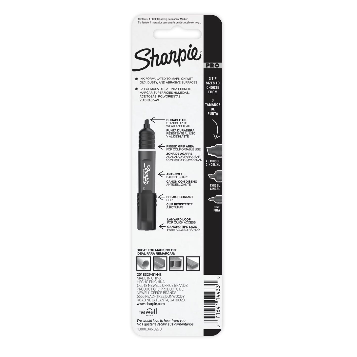 Sharpie Pro Chisel 1cd Black