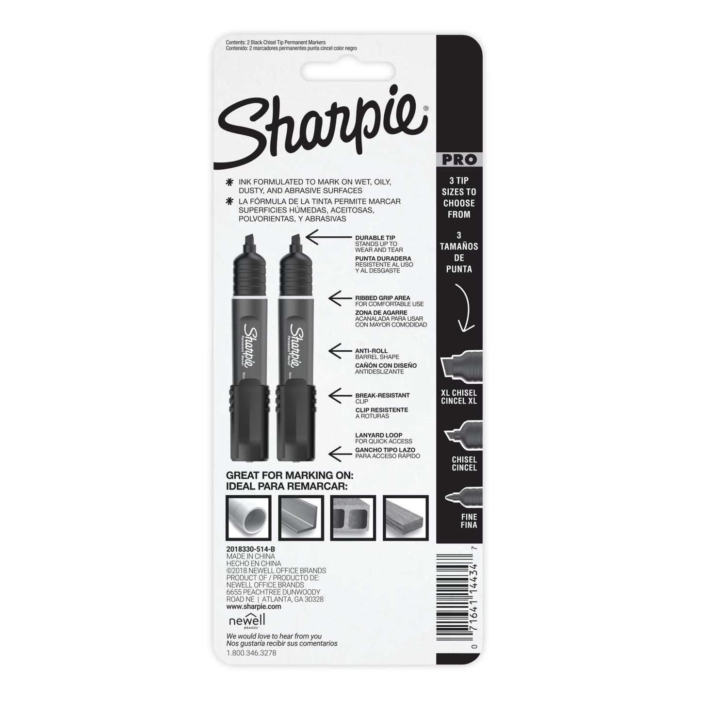 Sharpie Pro Chisel 2cd Black