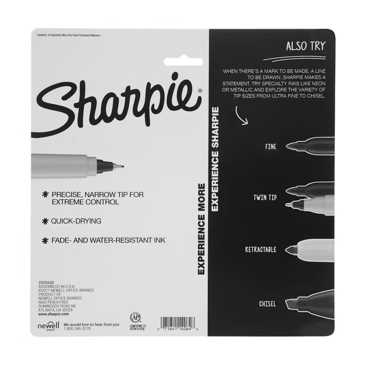 Sharpie 2033572 Permanent Markers, Ultra Fine Point, Cosmic Color, Limited Edition, 24 Count