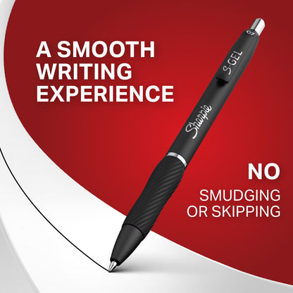 Sharpie 2096139 Gel 0.7mm 8ct Black