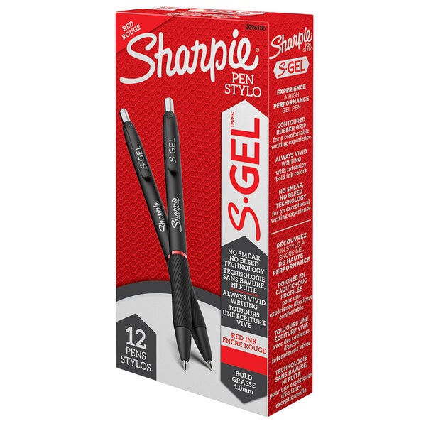 Sharpie 2096136 Gel 1.0mm Box Red