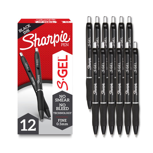 Sharpie 2096145 Gel 0.5mm Box Black