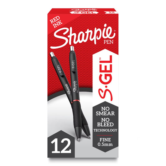 Sharpie 2096166 Gel 0.5mm Box Red