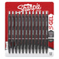 Sharpie 2096177 Gel 0.7mm Black, 12pk