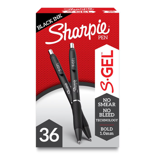 Sharpie 2096181 Gel 1.0mm 36ct Black